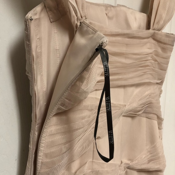 White by Vera Wang Sleeveless Tulle Formal Dress - Picture 10 of 15